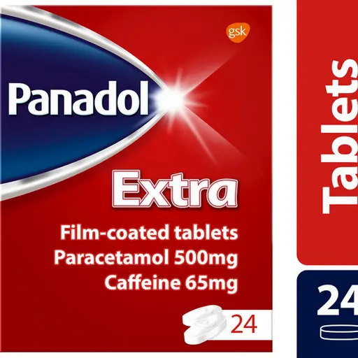 必理痛加強版片劑（對乙醯氨基酚 + 咖啡因）